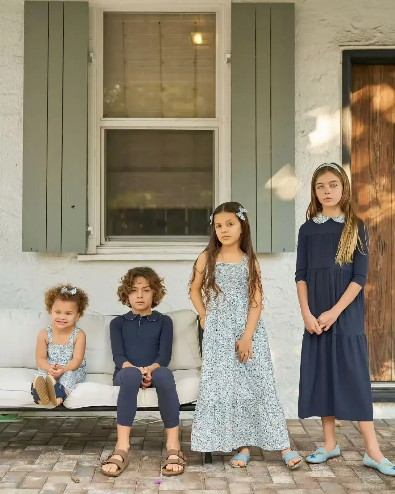 Adorable Floral Patchwork Set for Sisters